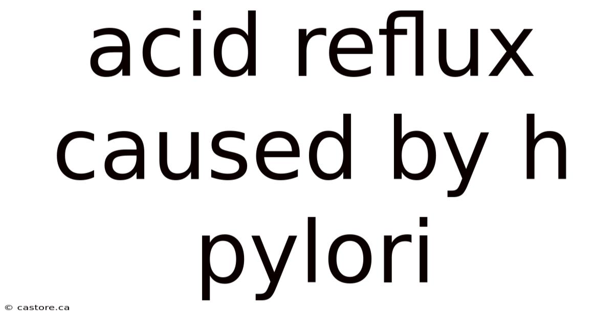 Acid Reflux Caused By H Pylori