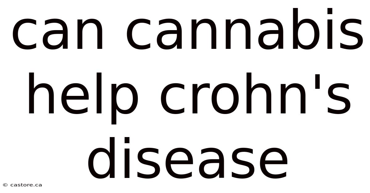 Can Cannabis Help Crohn's Disease
