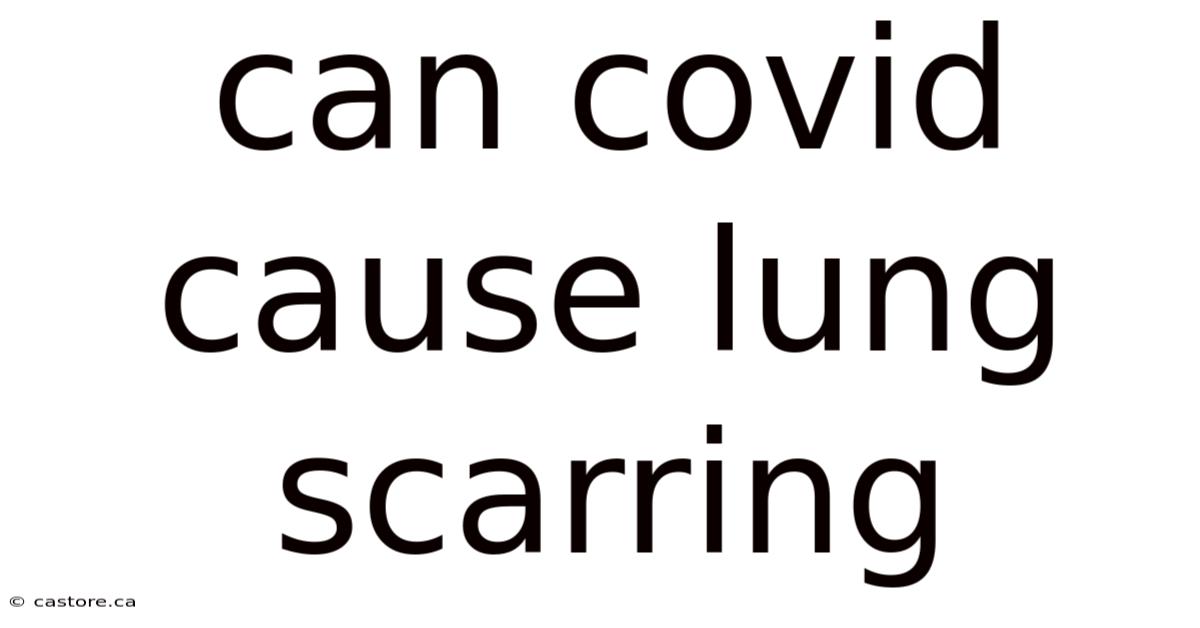 Can Covid Cause Lung Scarring