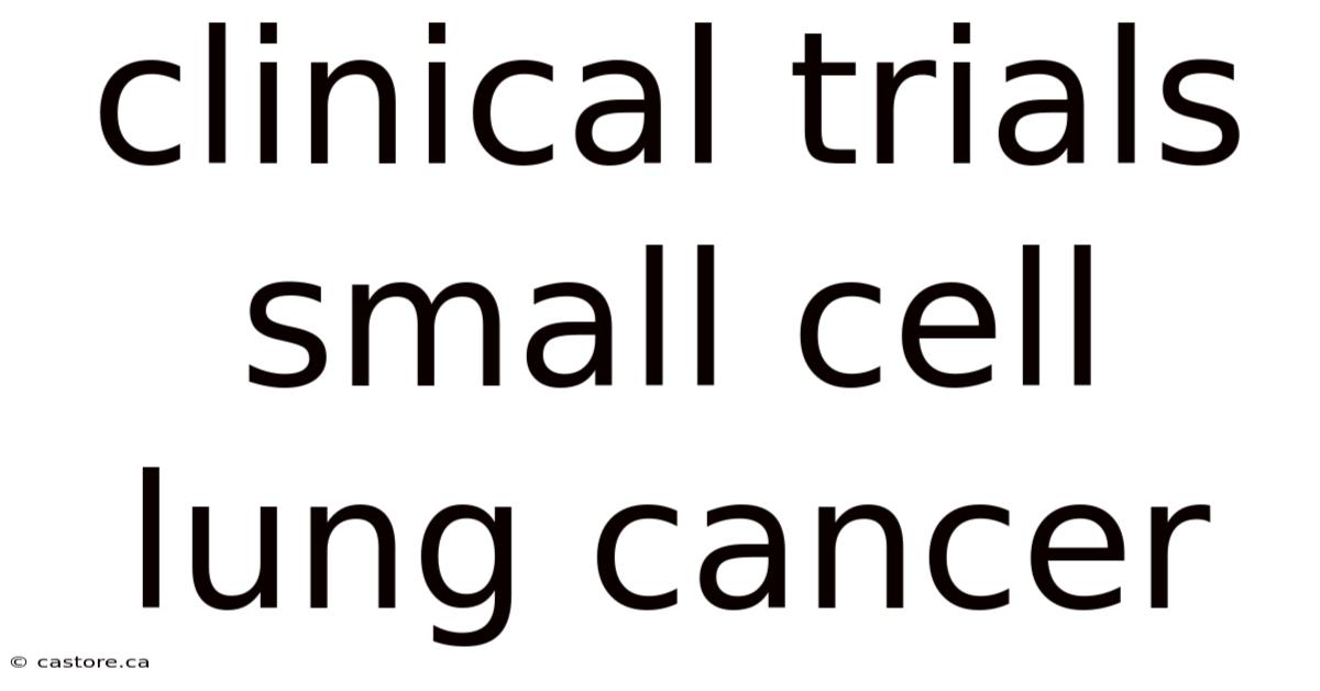 Clinical Trials Small Cell Lung Cancer