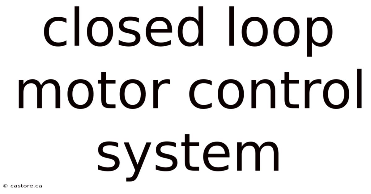Closed Loop Motor Control System