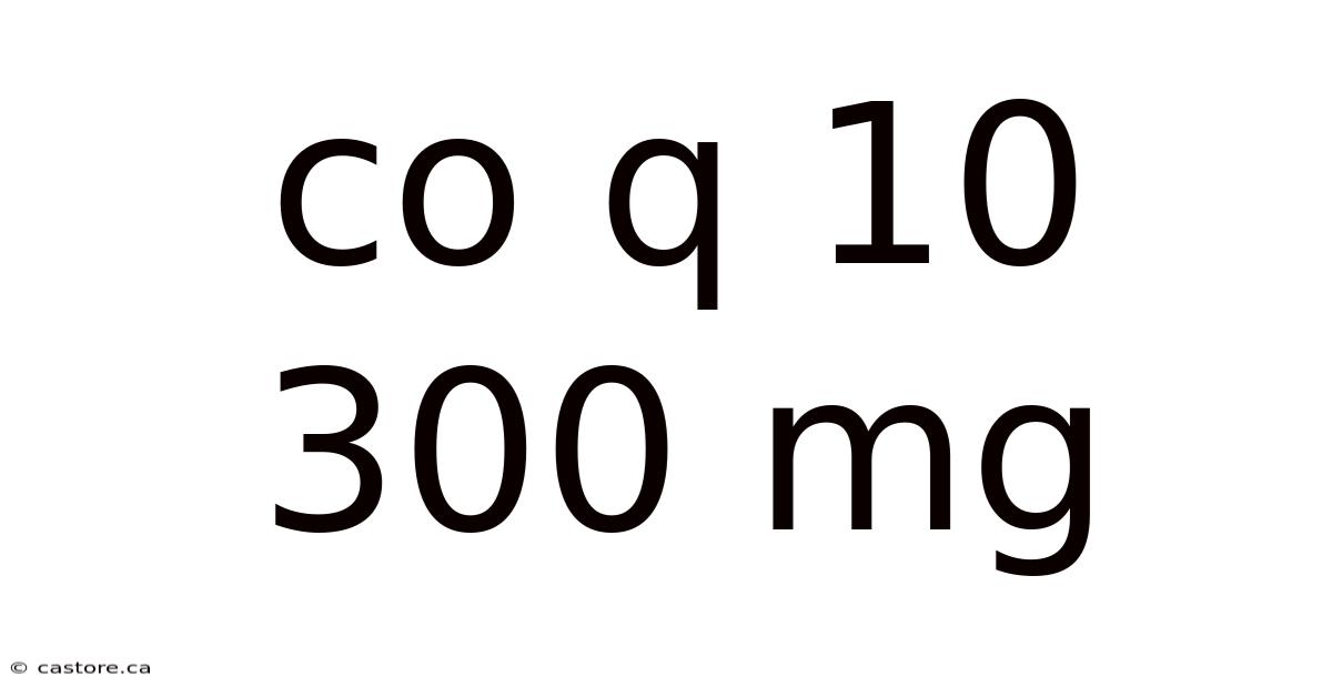 Co Q 10 300 Mg