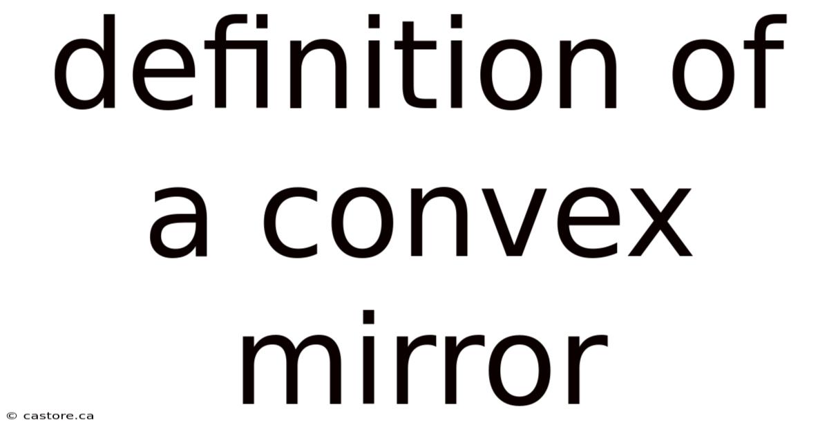 Definition Of A Convex Mirror