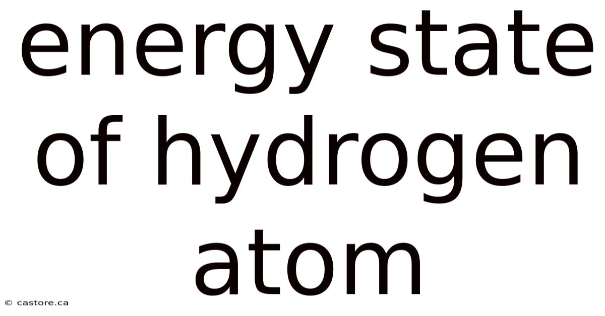 Energy State Of Hydrogen Atom