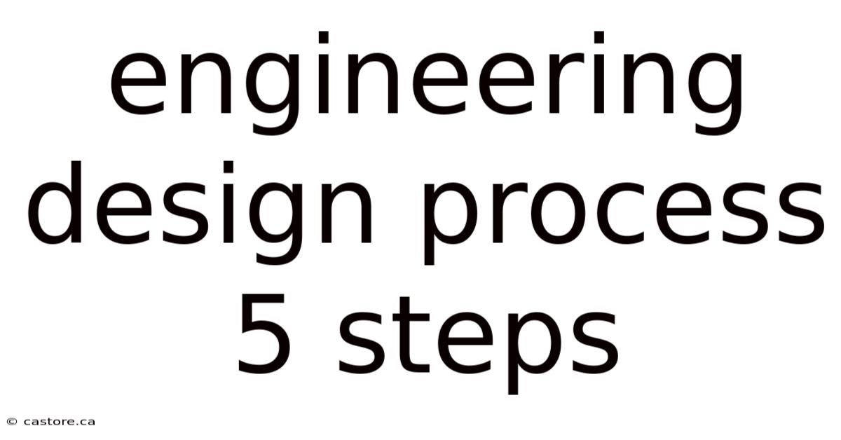 Engineering Design Process 5 Steps
