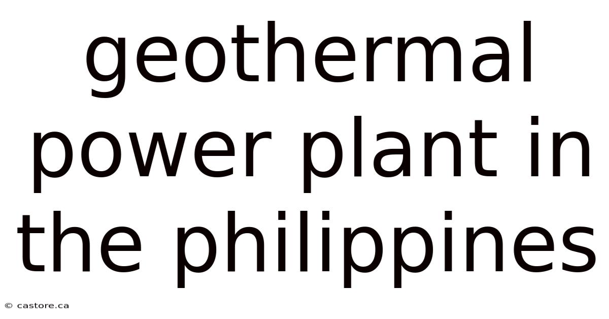 Geothermal Power Plant In The Philippines