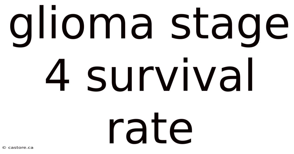 Glioma Stage 4 Survival Rate