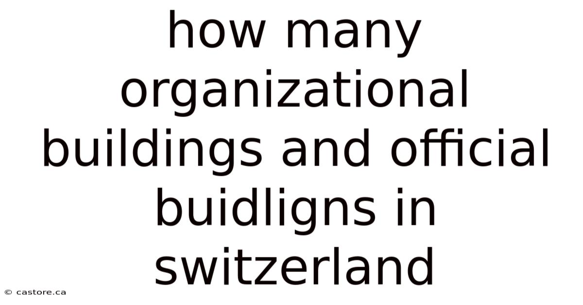 How Many Organizational Buildings And Official Buidligns In Switzerland