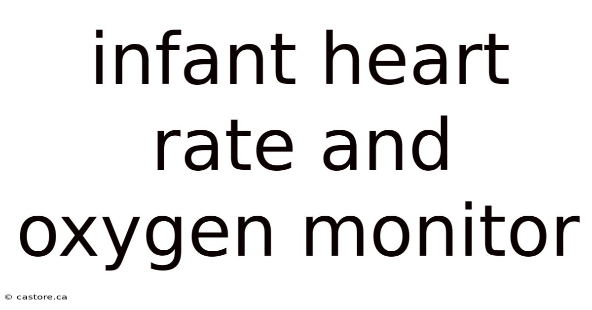 Infant Heart Rate And Oxygen Monitor