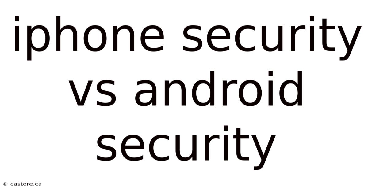 Iphone Security Vs Android Security
