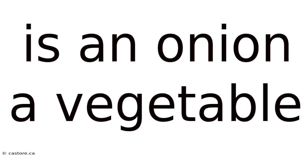 Is An Onion A Vegetable