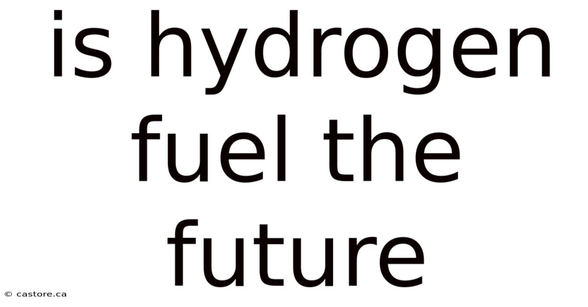 Is Hydrogen Fuel The Future