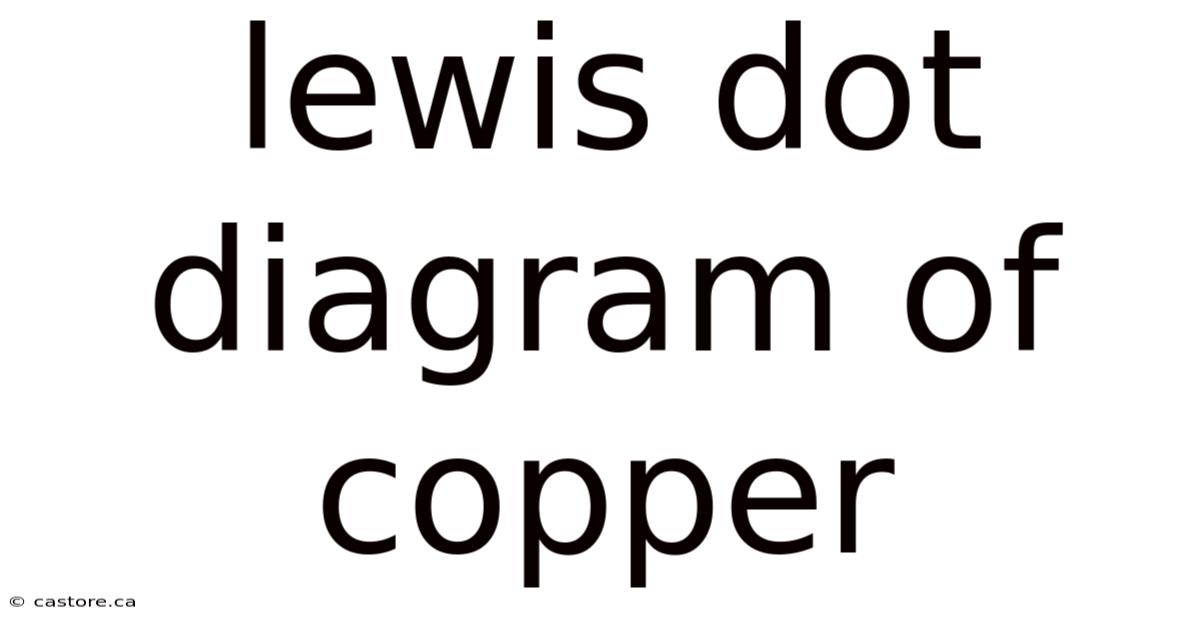 Lewis Dot Diagram Of Copper