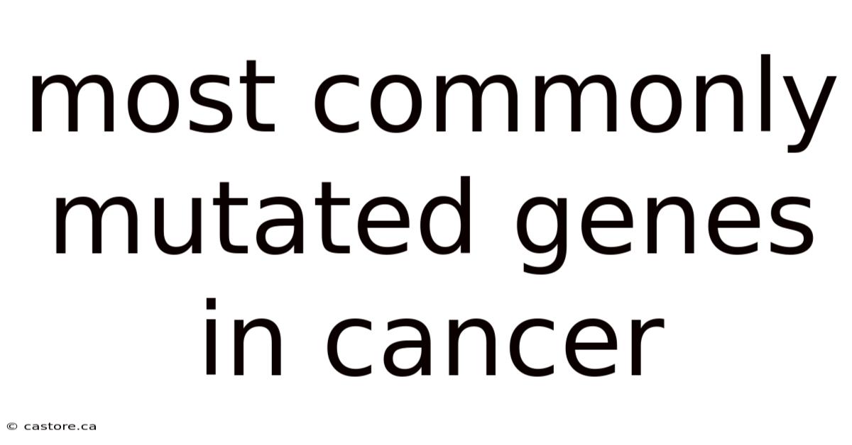 Most Commonly Mutated Genes In Cancer
