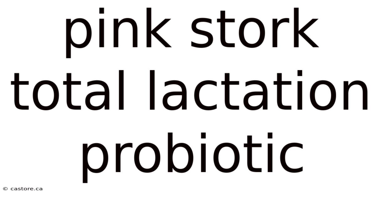 Pink Stork Total Lactation Probiotic