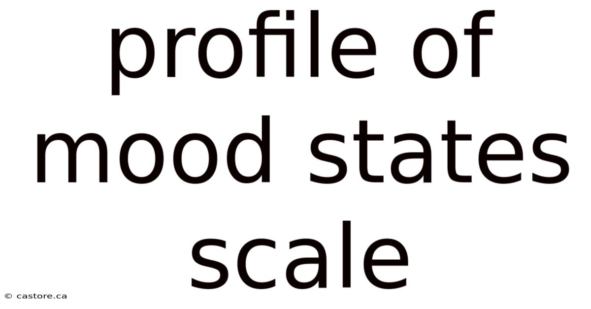 Profile Of Mood States Scale