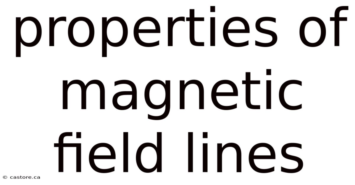 Properties Of Magnetic Field Lines
