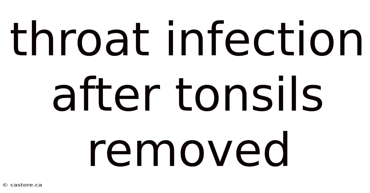 Throat Infection After Tonsils Removed