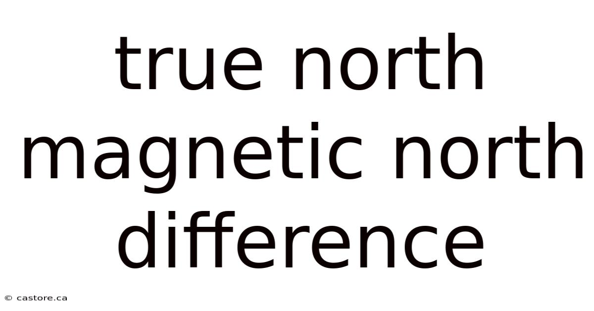 True North Magnetic North Difference