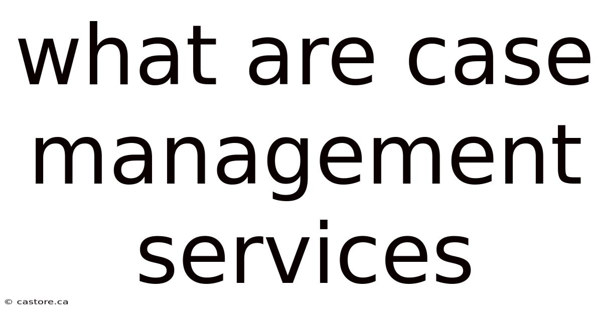 What Are Case Management Services