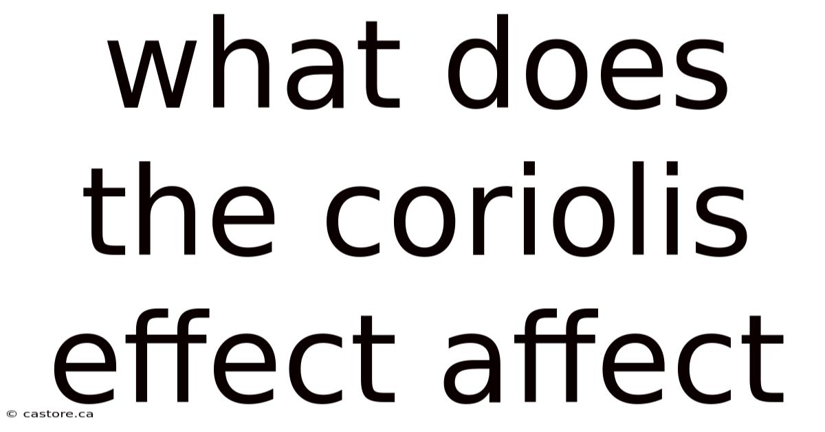 What Does The Coriolis Effect Affect