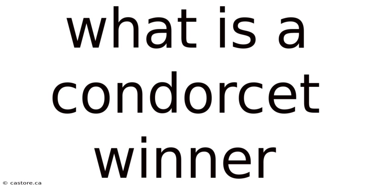What Is A Condorcet Winner
