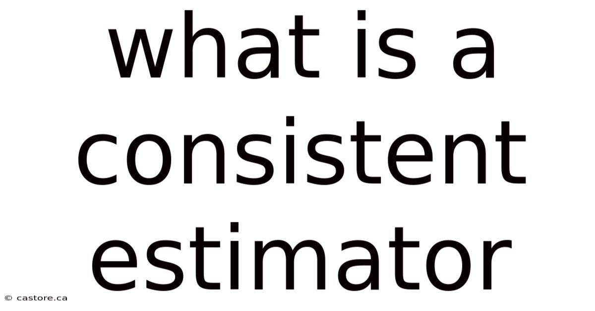 What Is A Consistent Estimator