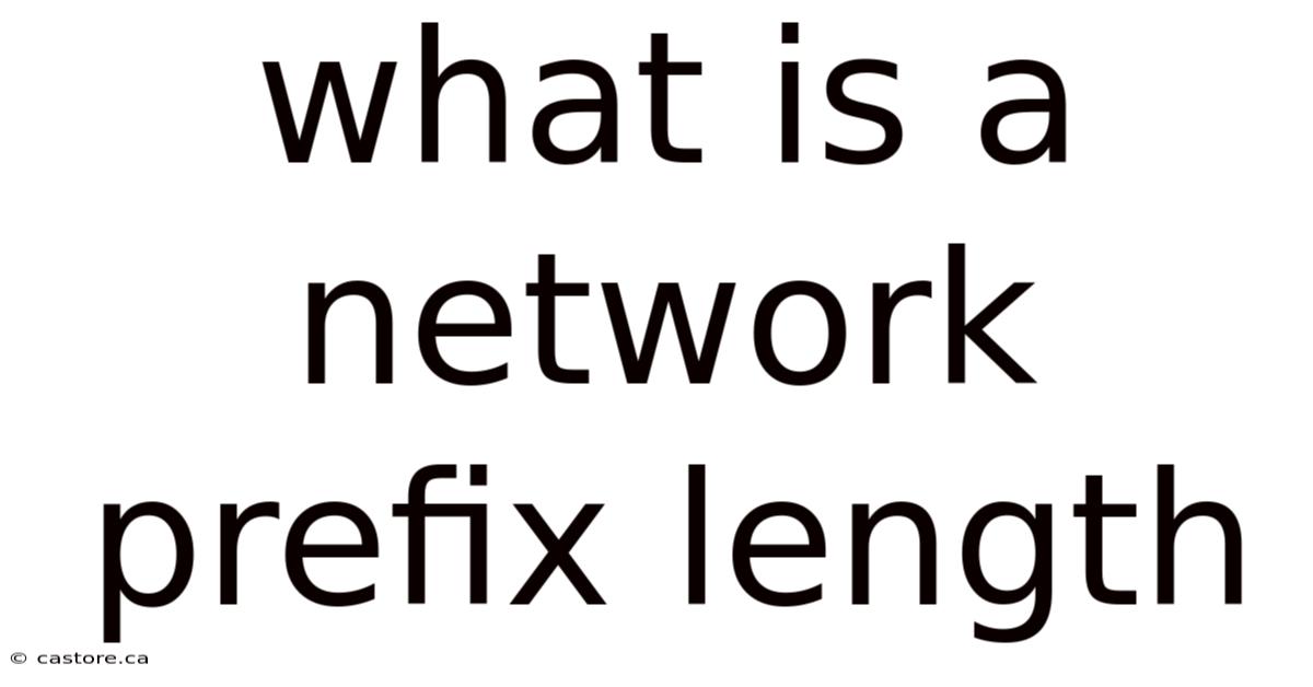 What Is A Network Prefix Length