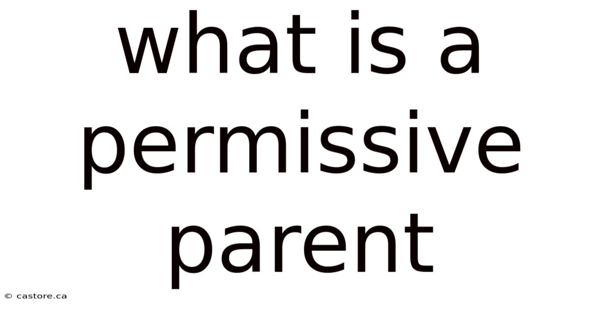 What Is A Permissive Parent