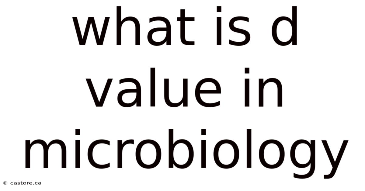 What Is D Value In Microbiology