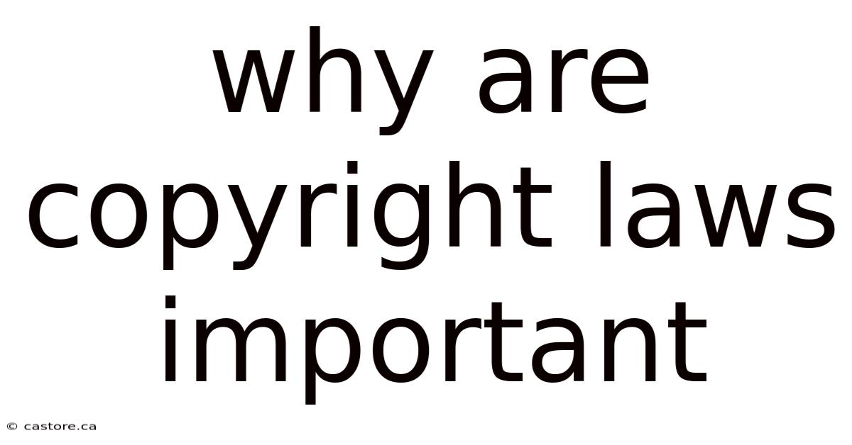 Why Are Copyright Laws Important